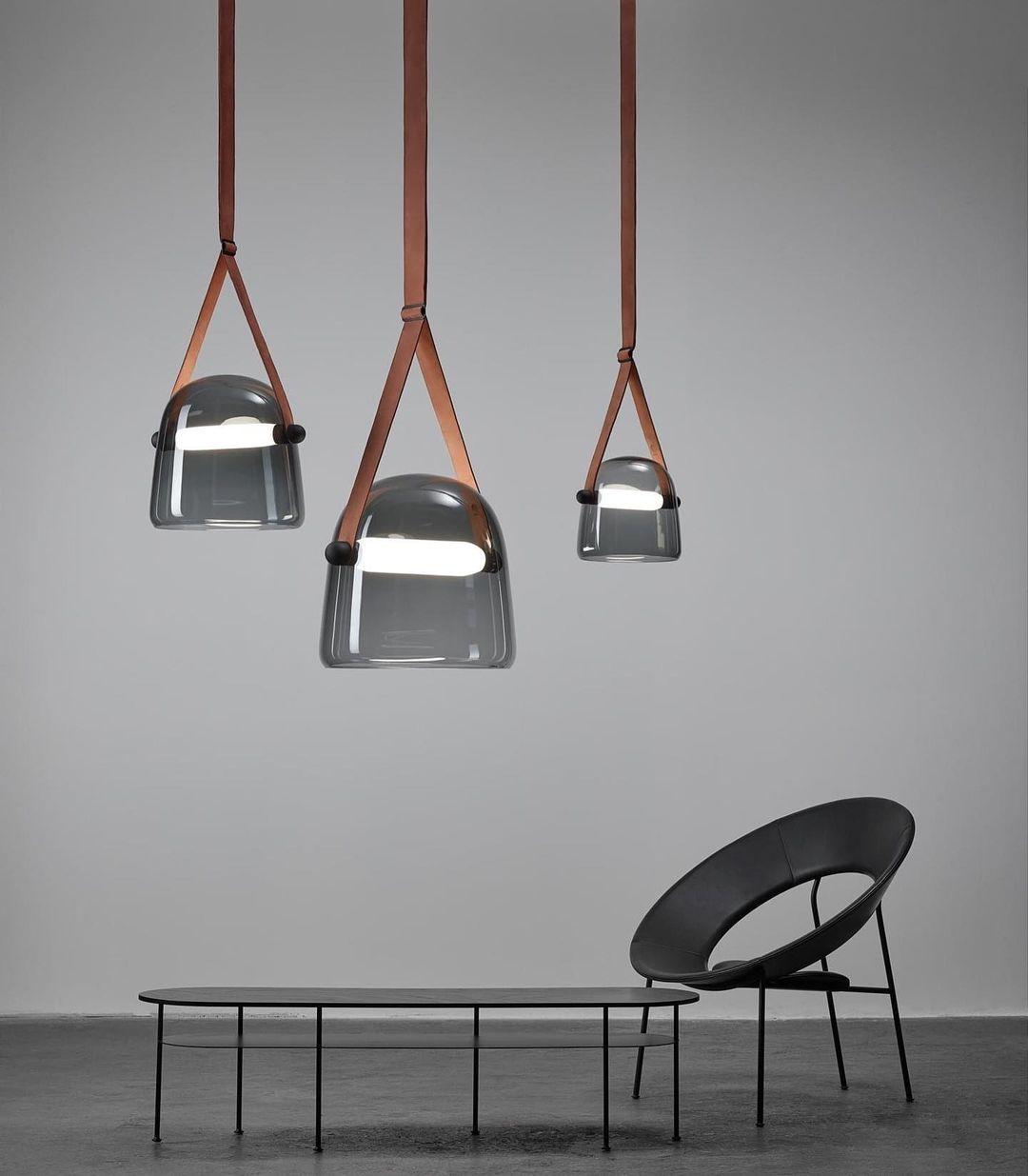 Averisce Leather Industrial Pendant Light