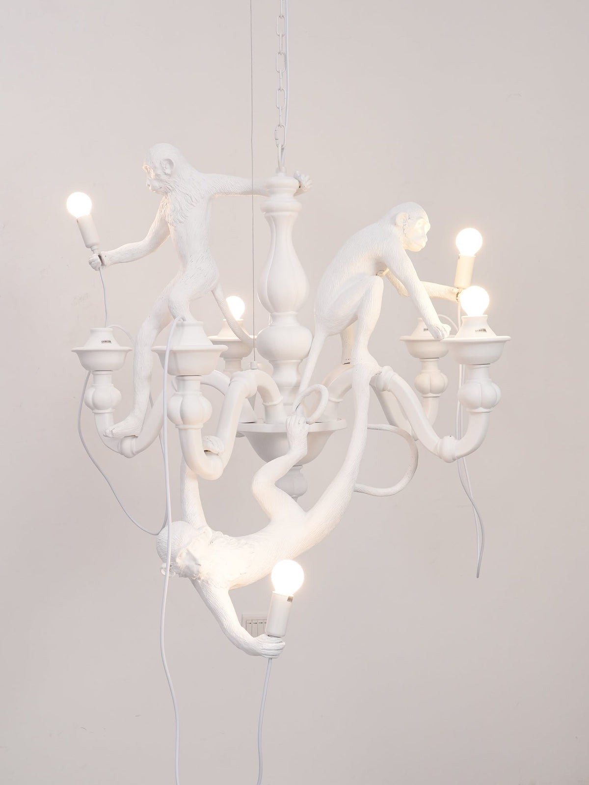 Tixor Chandelier Monkey Black Playful Sculpture