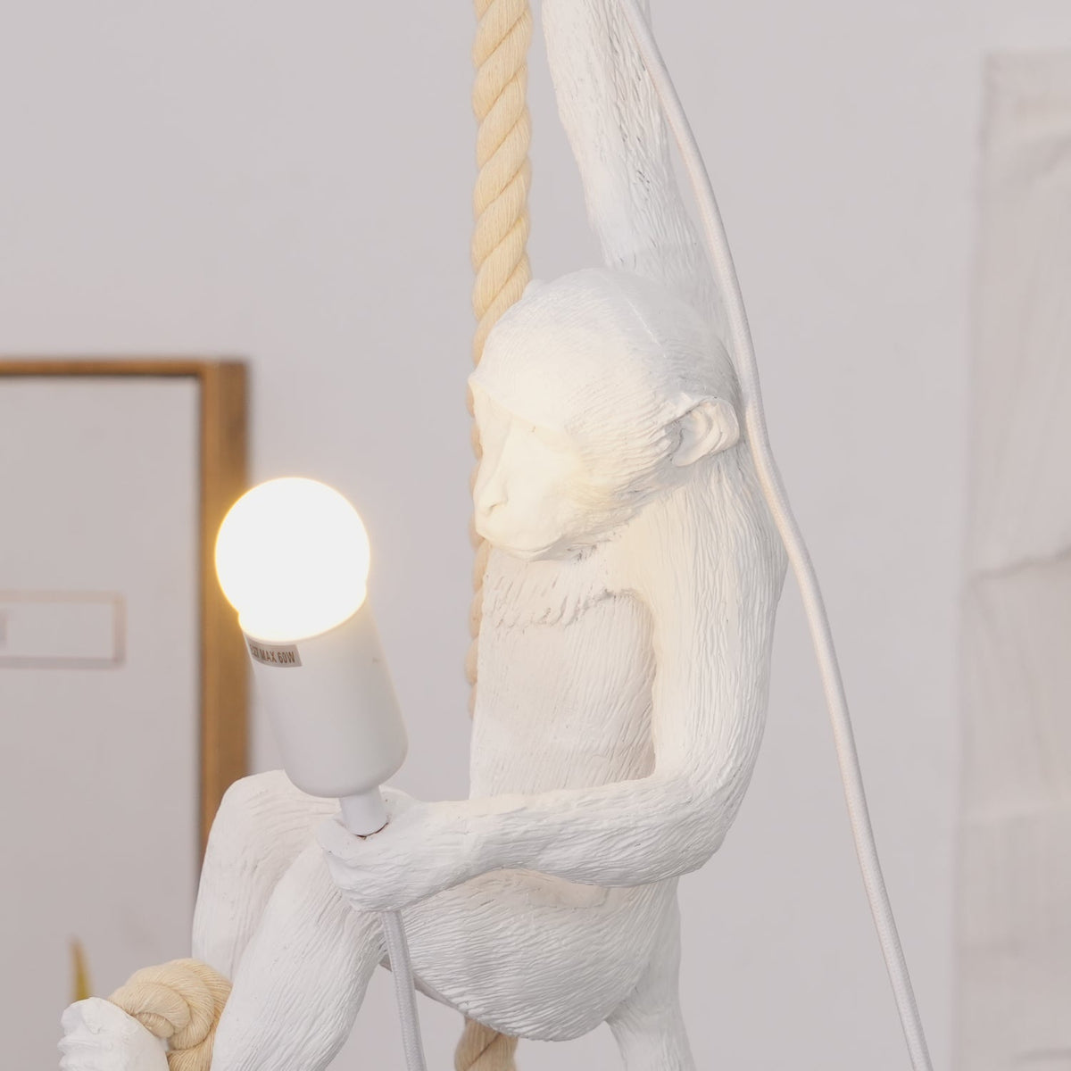 Epiran Resin Rope Artistic Pendant Lamp