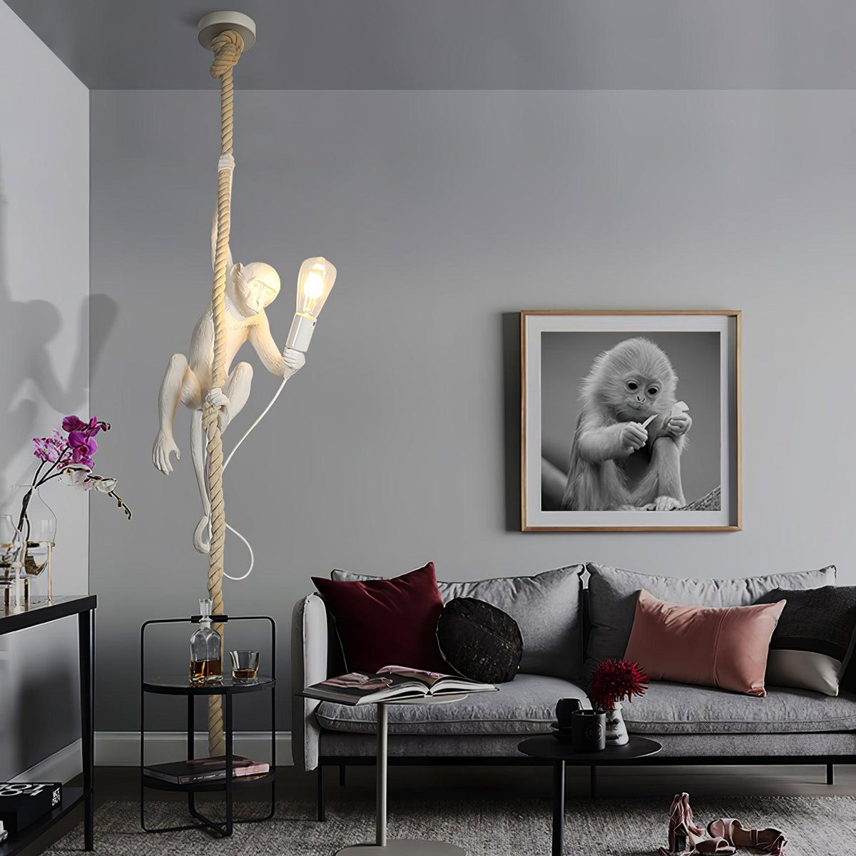 Epiran Resin Rope Artistic Pendant Lamp