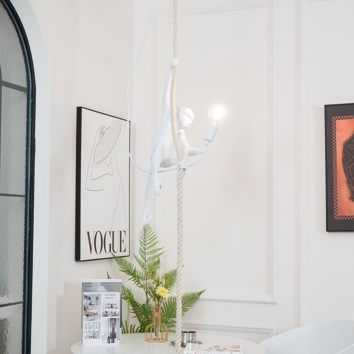 Epiran Resin Rope Artistic Pendant Lamp