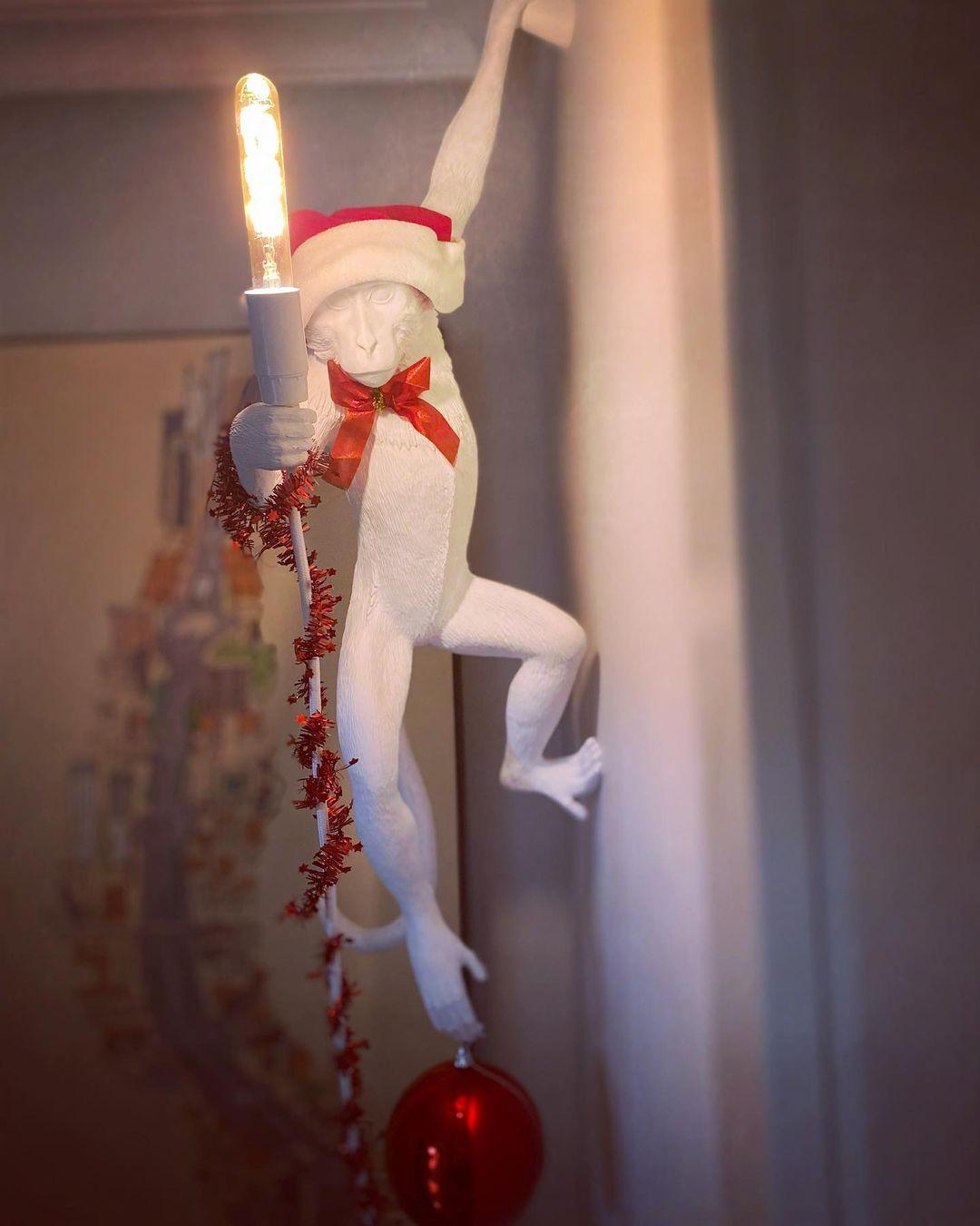 Bnx Art Unique Monkey Resin Wall Lamp