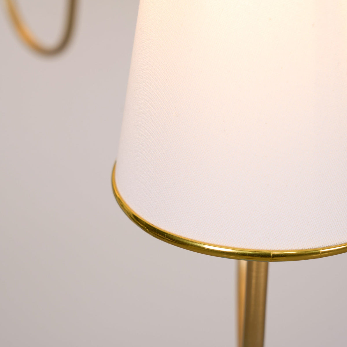 Elirora Elegance Vintage Brass Fabric Chandelier