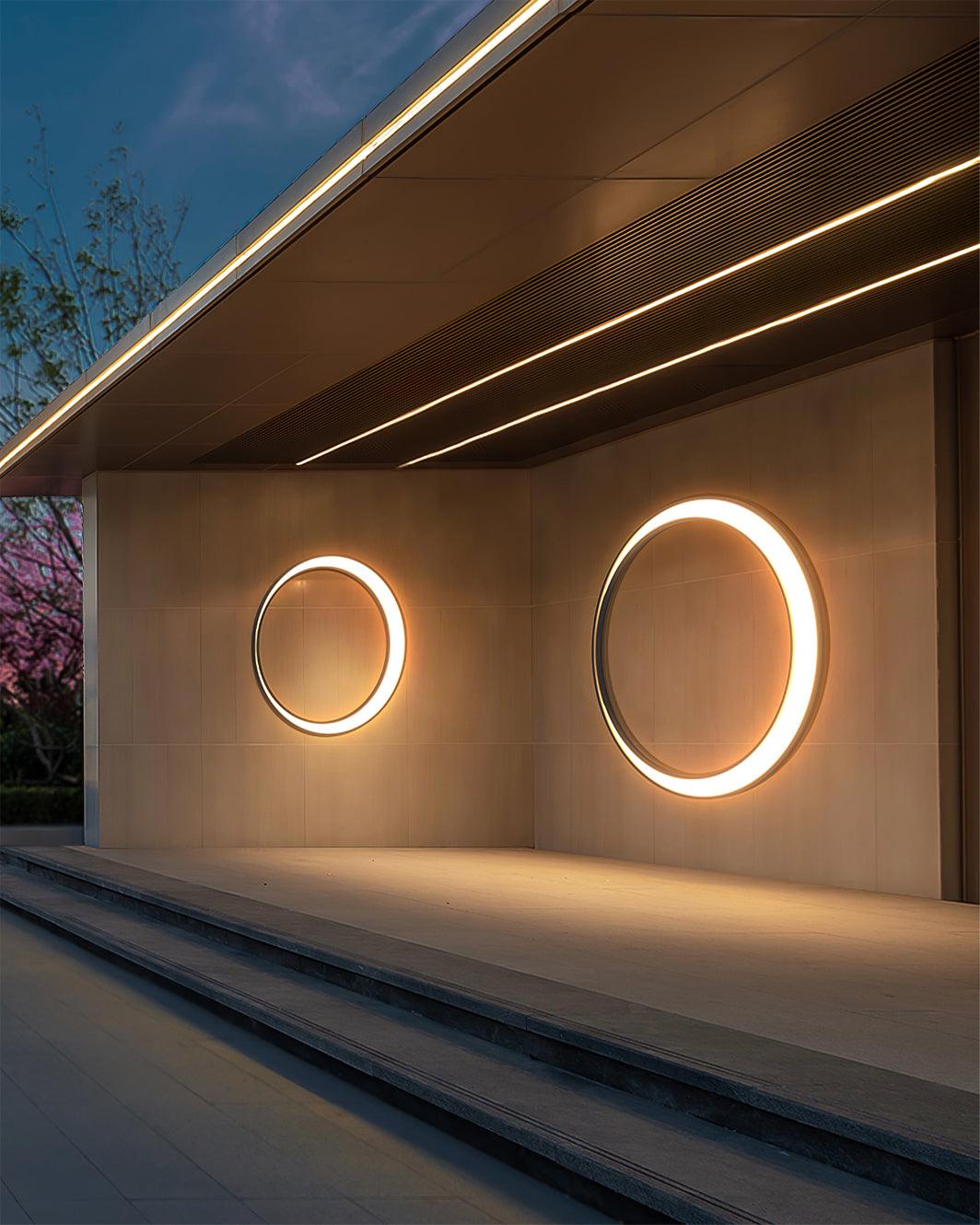 Noreliella Circular LED Outdoor Wall Light