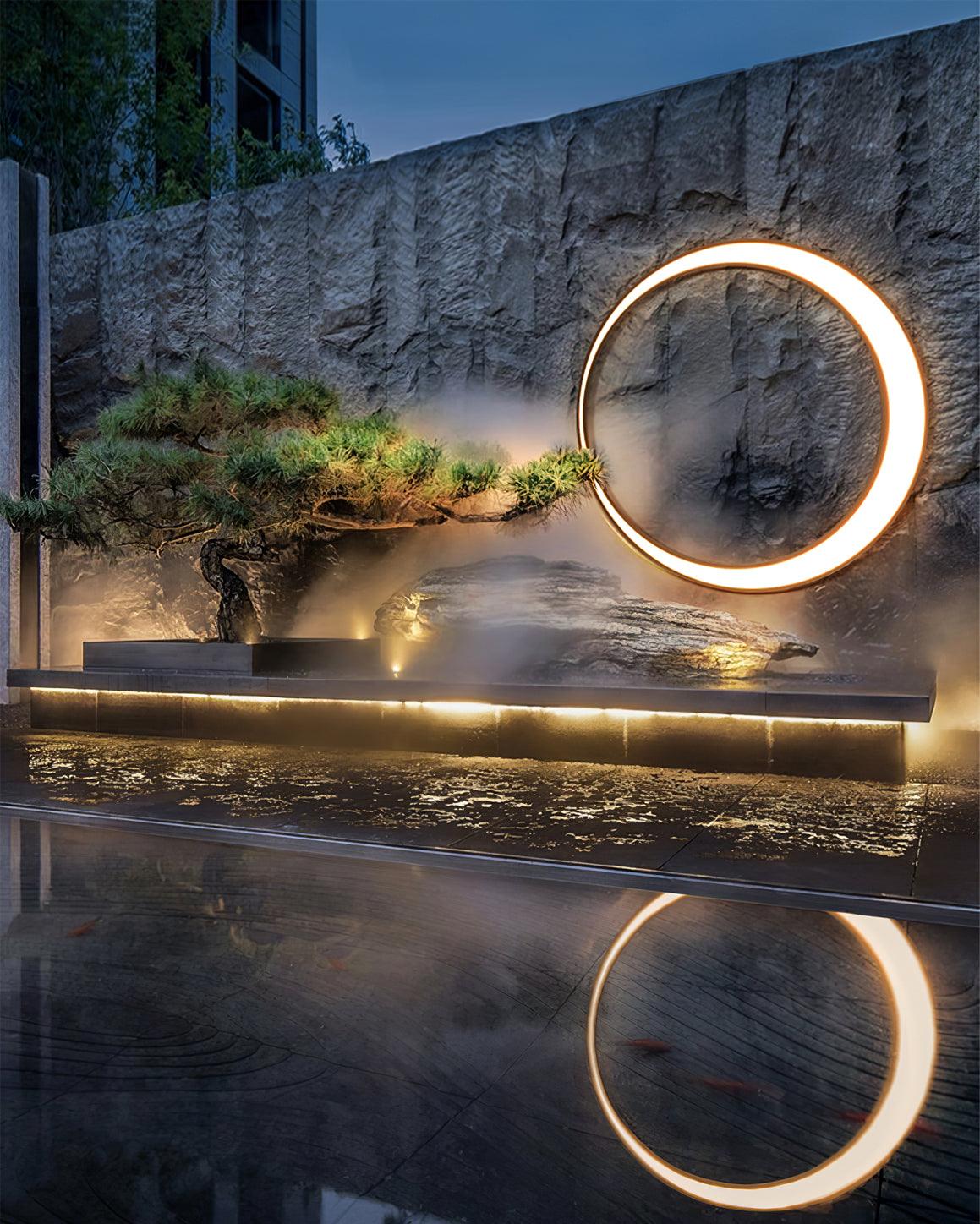 Noreliella Circular LED Outdoor Wall Light