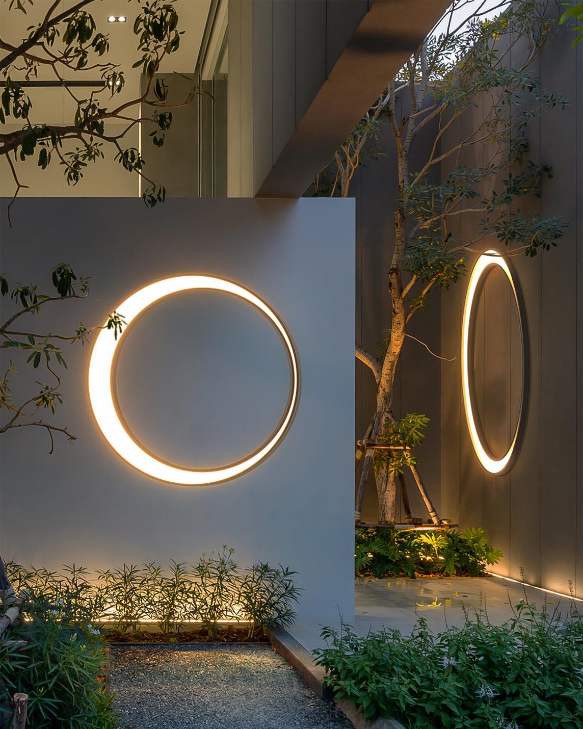 Noreliella Circular LED Outdoor Wall Light