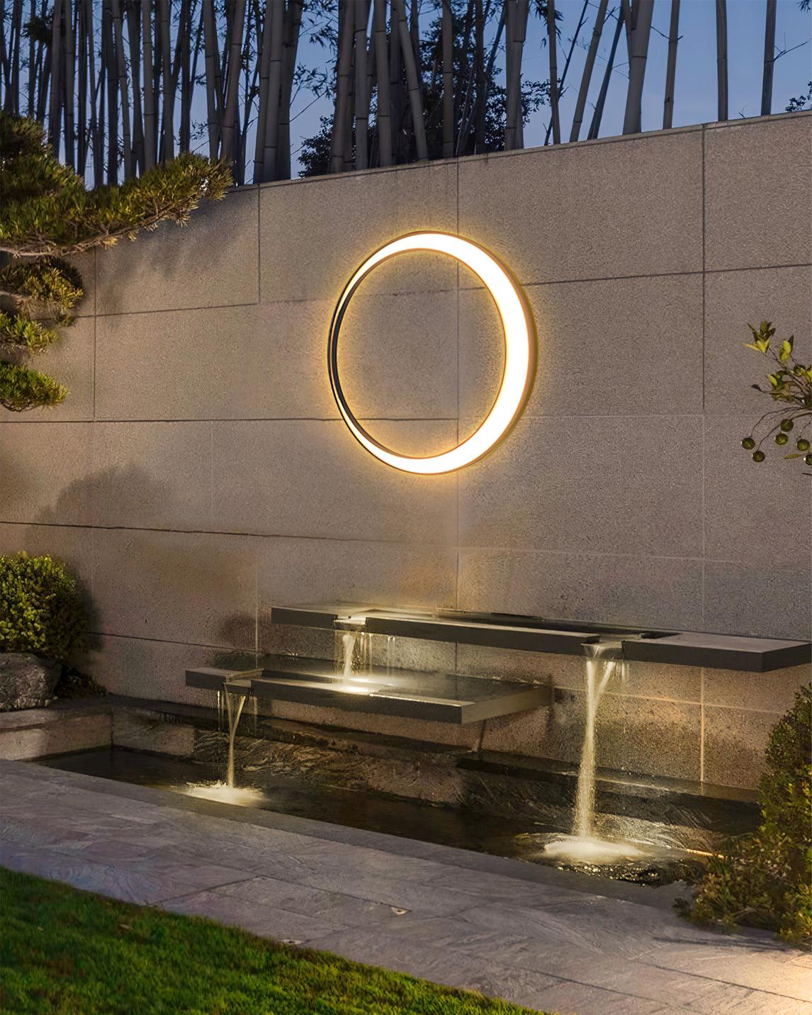 Noreliella Circular LED Outdoor Wall Light