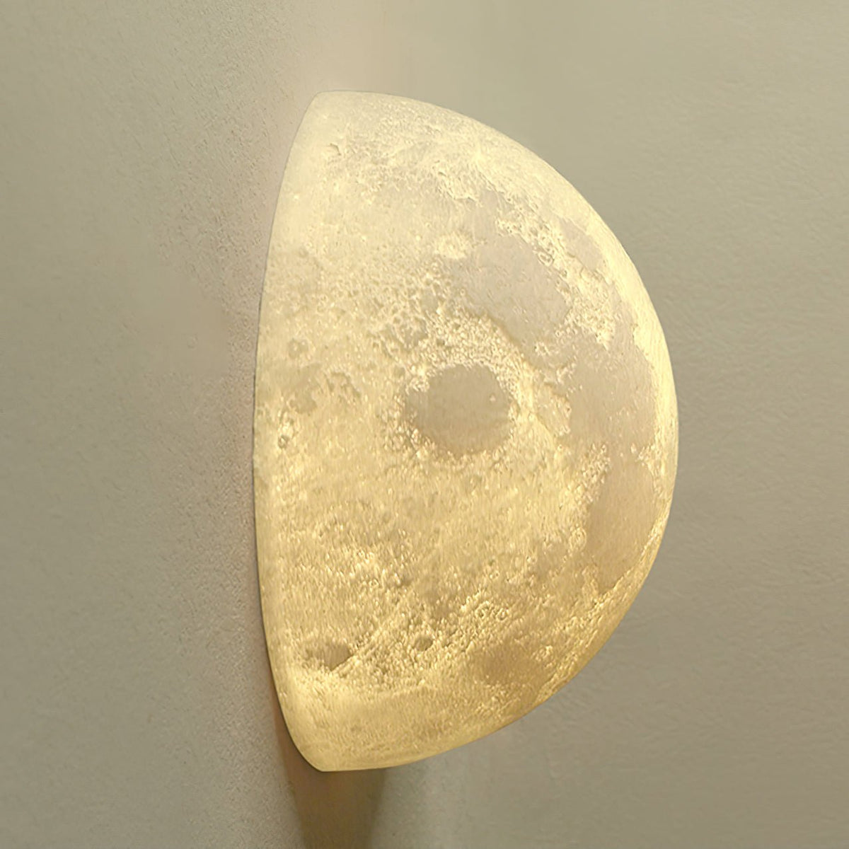 Olsolan Nordic Art Moon 3D Plastic Wall Lamp