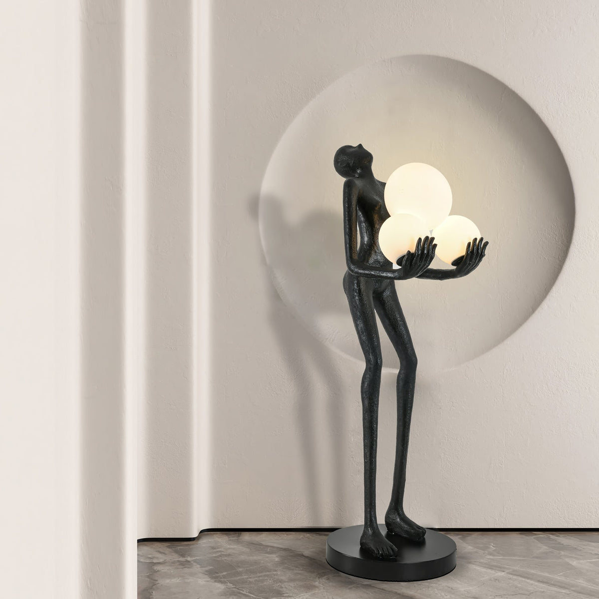 Erthearae Abstract Iron Floor Lamp