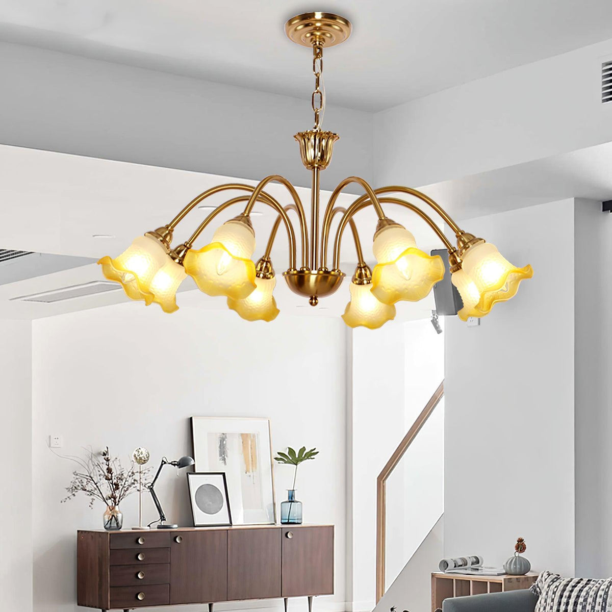 Diane Vintage Glass Chandelier