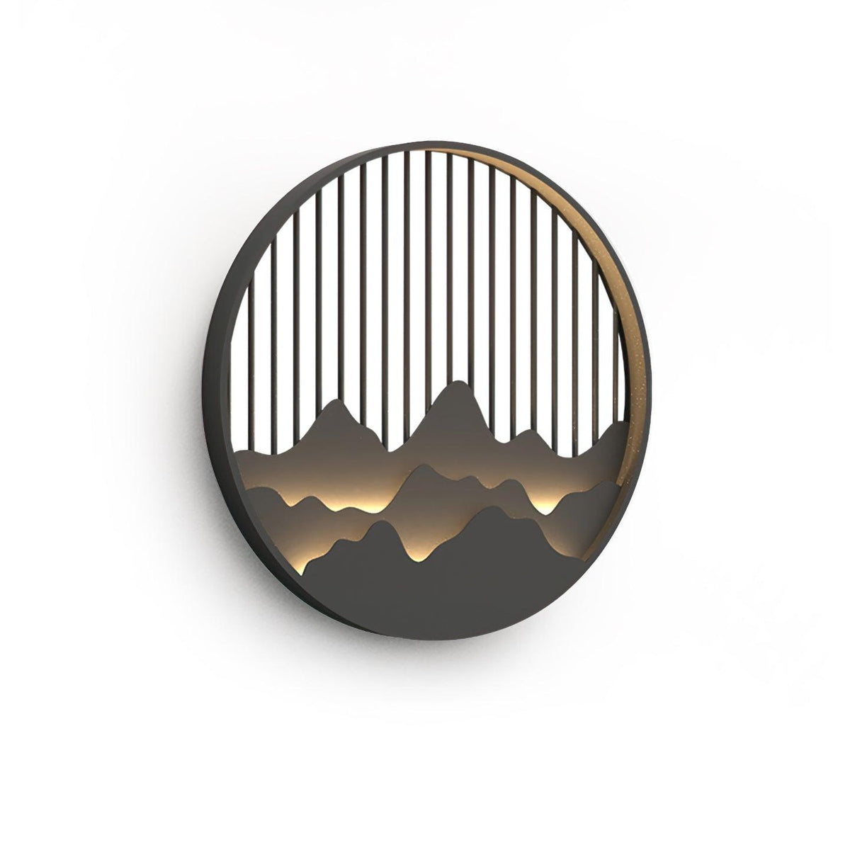 Sumi Mountain Circular Wall Light