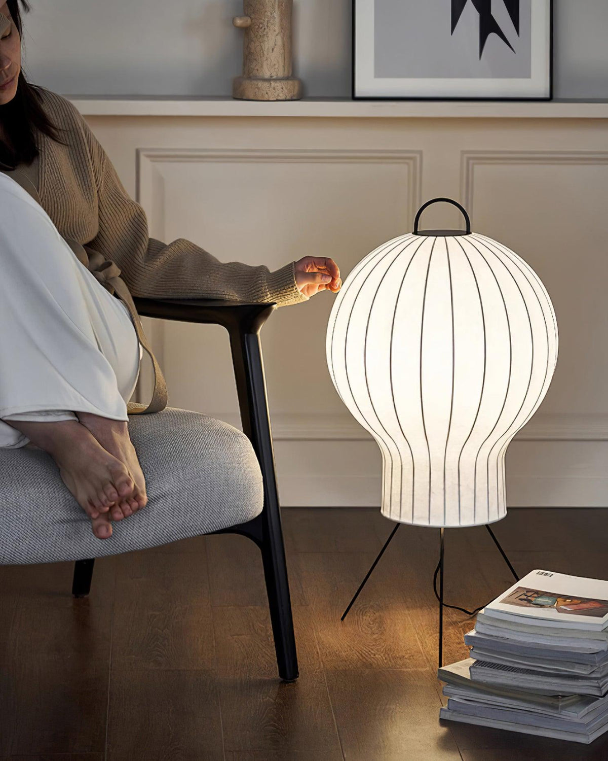 Balloon Minimalist Silk Floor lamp