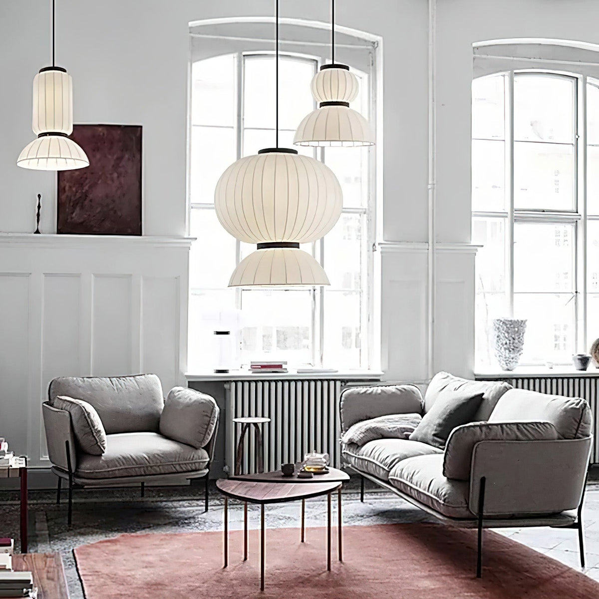 Eurzorion Silk Lantern Pendant Light