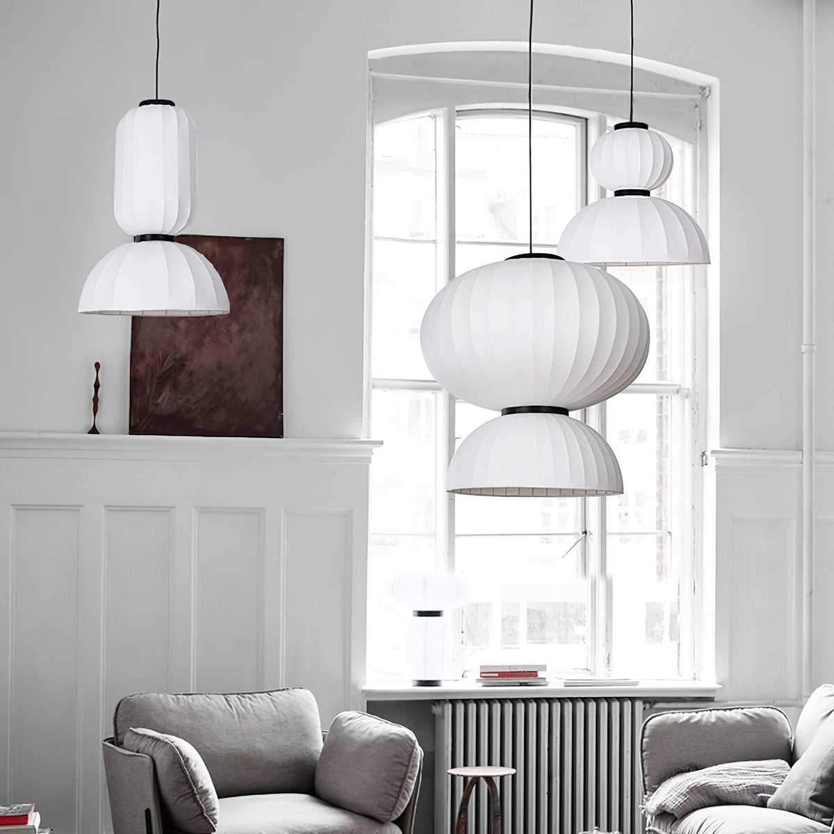 Eurzorion Silk Lantern Pendant Light