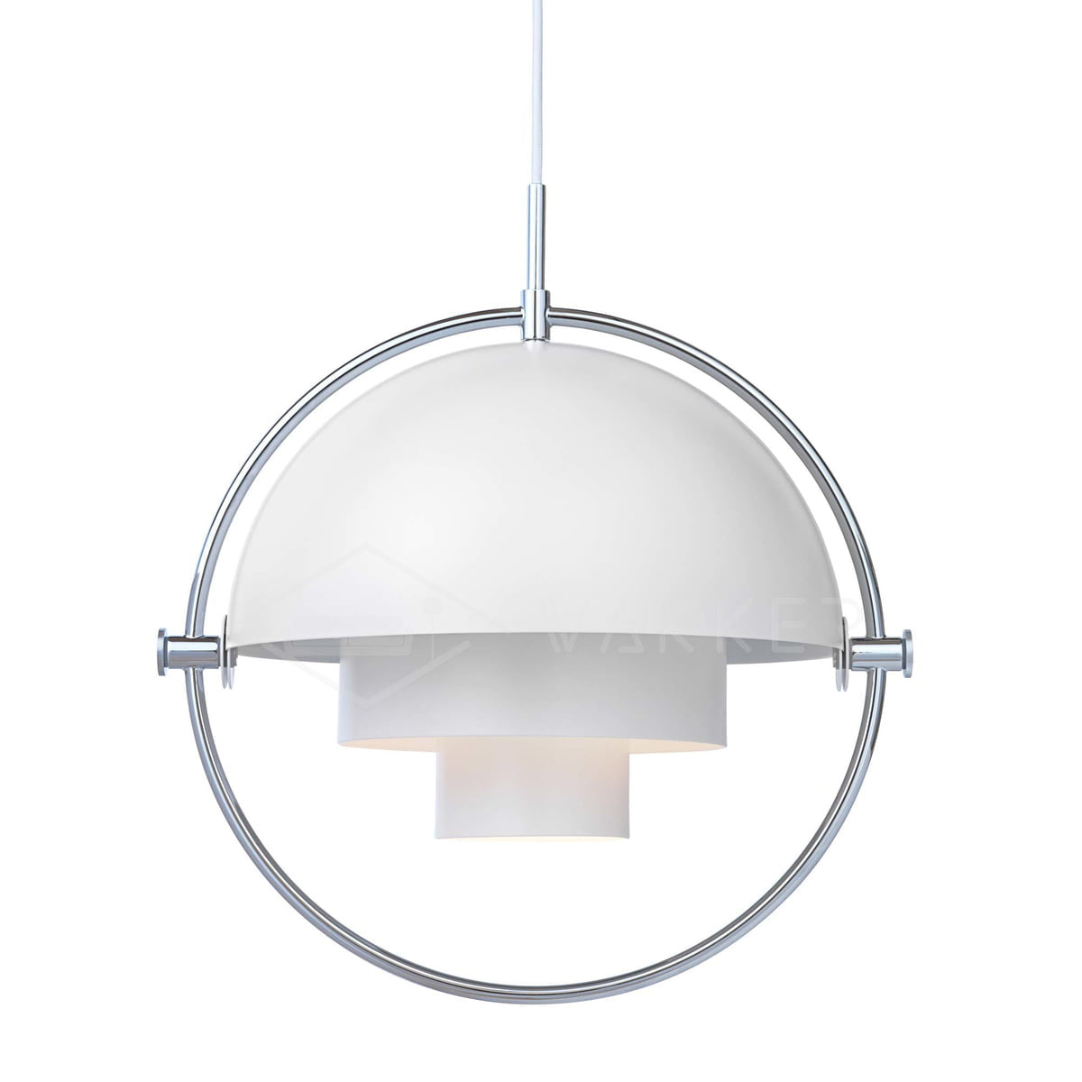 Miruaine Pendant Lamp Deformed Ball Golden