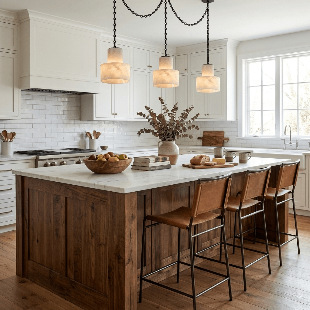 Leocadie Multi-Tier Chain Drum Pendant Lamp