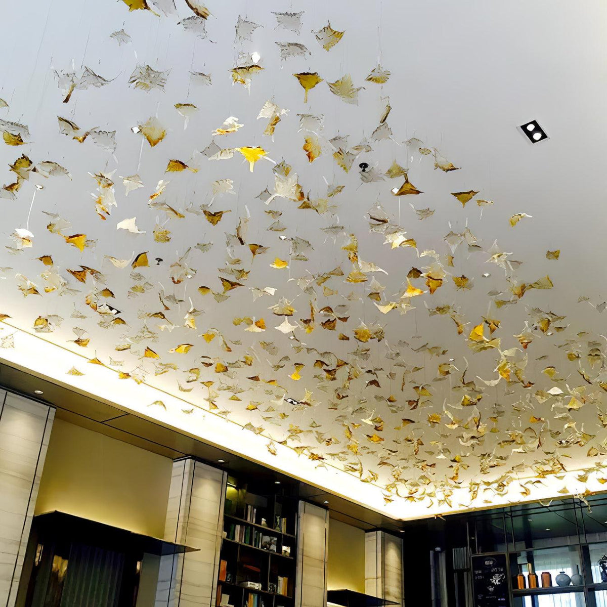 Syraean Multicolor Maple Leaf Crystal Chandelier