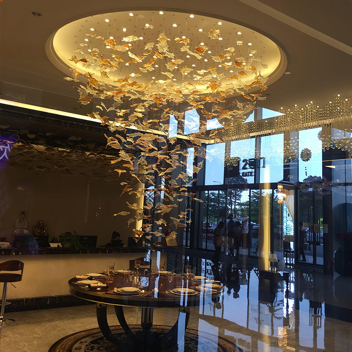Maple Canopy Crystal Chandelier