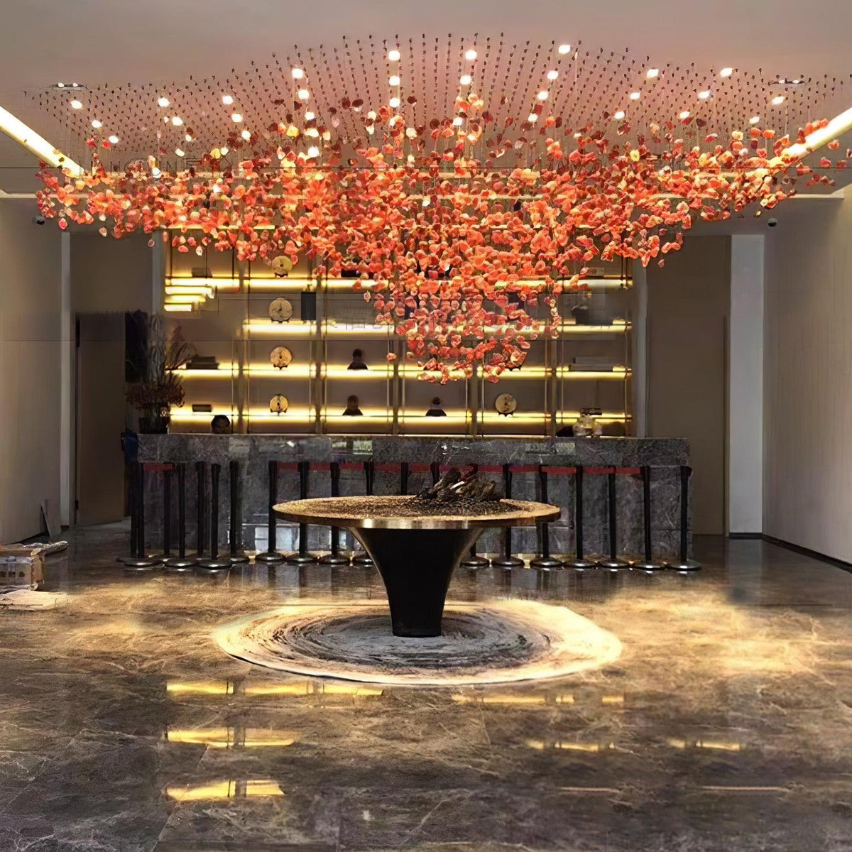Belora Postmodern Luxury Stone Crystal Chandelier