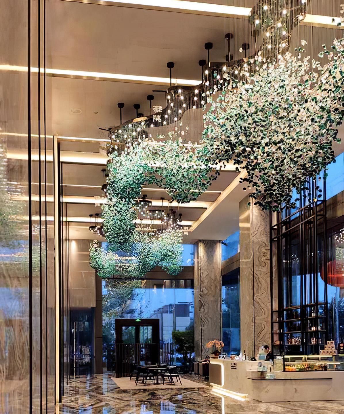 Belora Postmodern Luxury Stone Crystal Chandelier