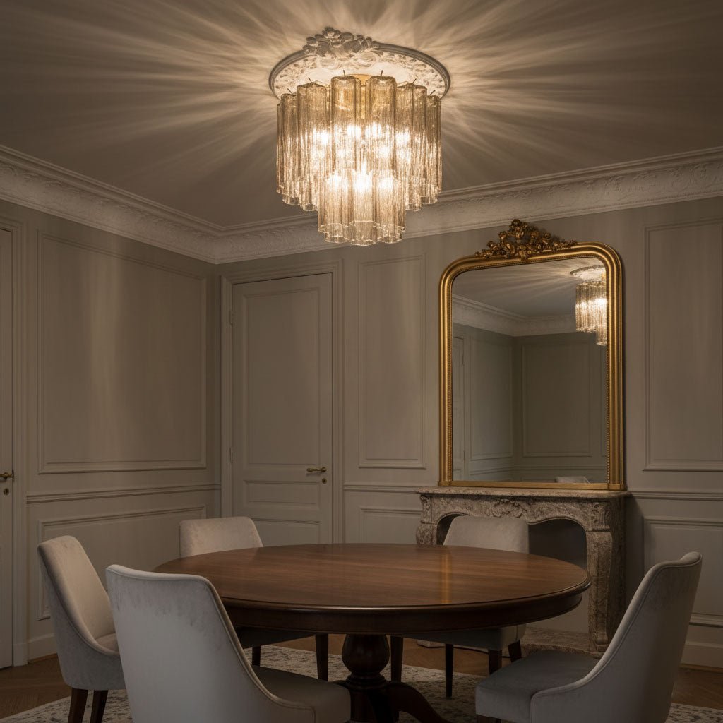 Dania Murano Tubes Flush Mount Ceiling Light