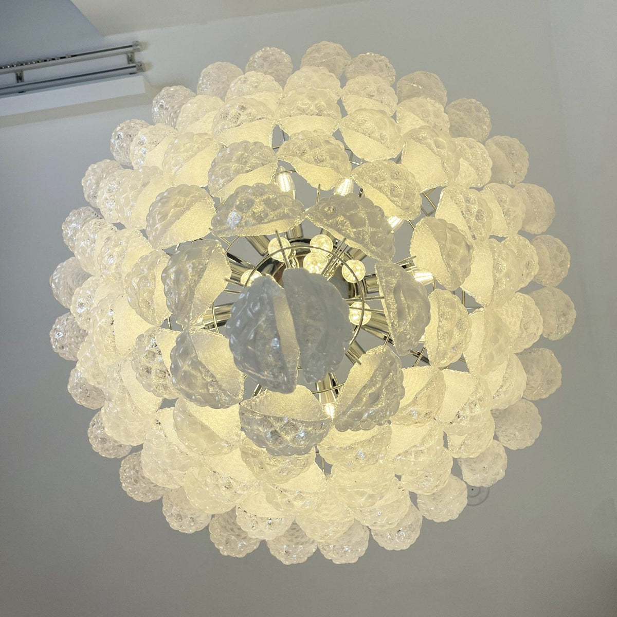 Lioralella Chandelier Clear Droplets Murano Glass Waterfall Diamond