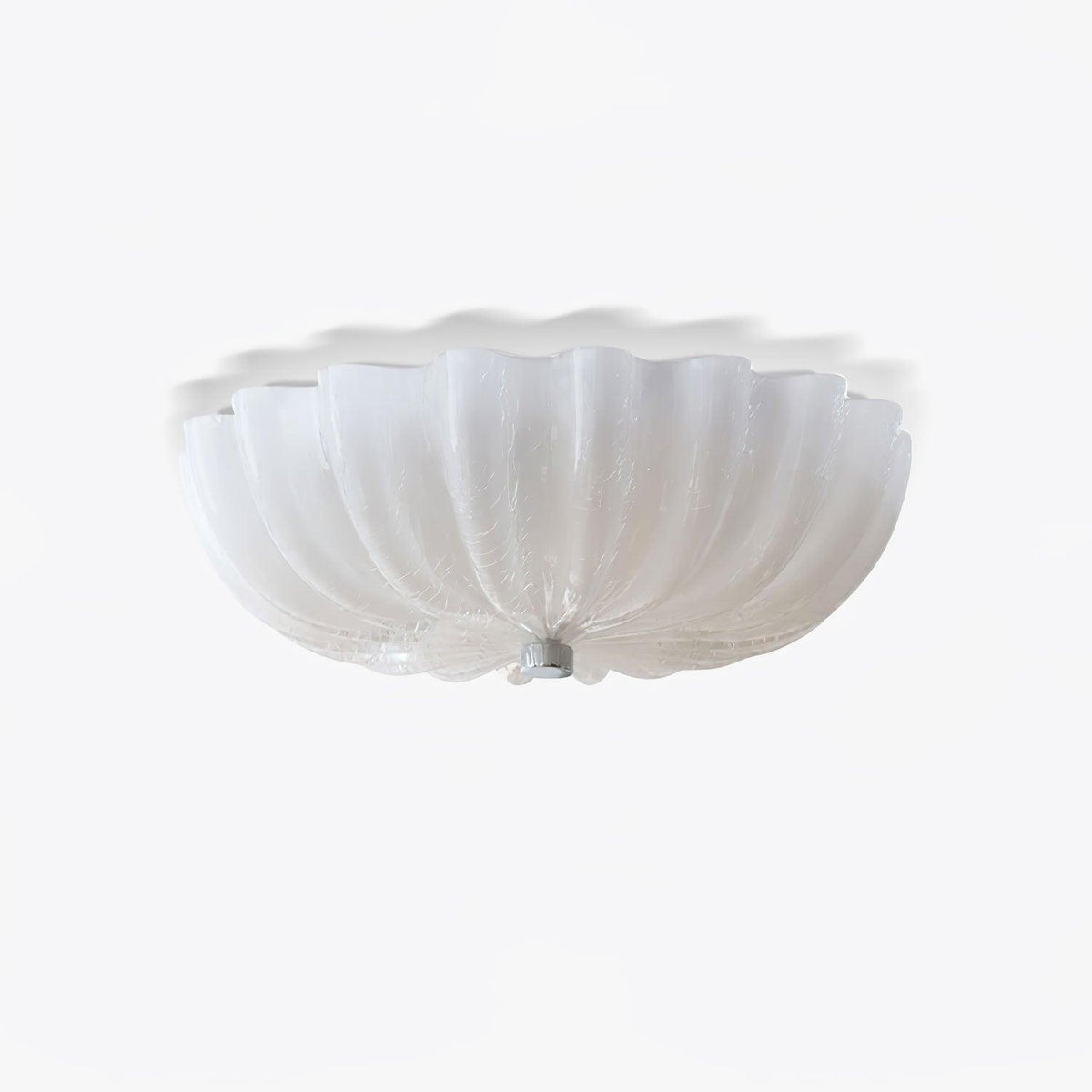 Urelis Ceiling Lamp Murano Blown Glass Shell Inspired