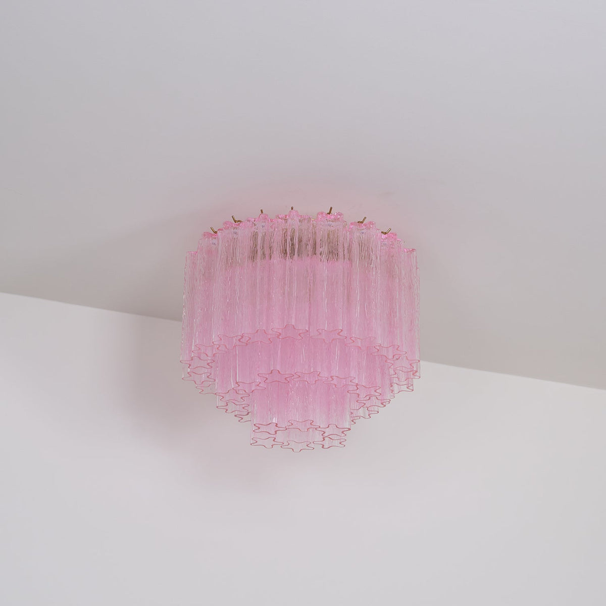 Veliaine Ceiling Lamp Murano Pink Glass Vintage
