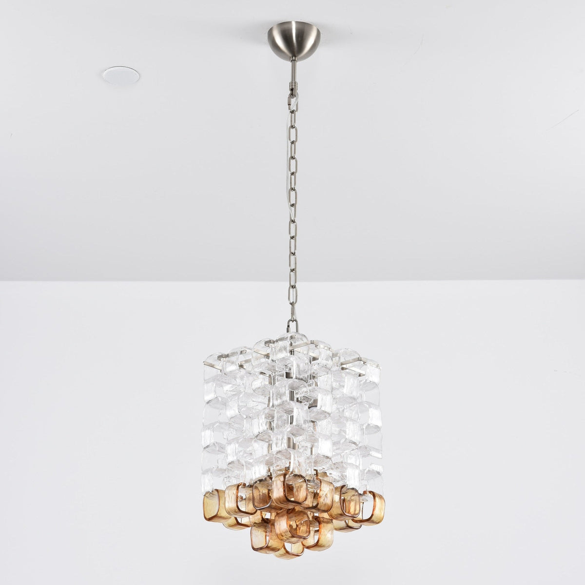 Orielis Chandelier Murano Glass Interlocking Geometric
