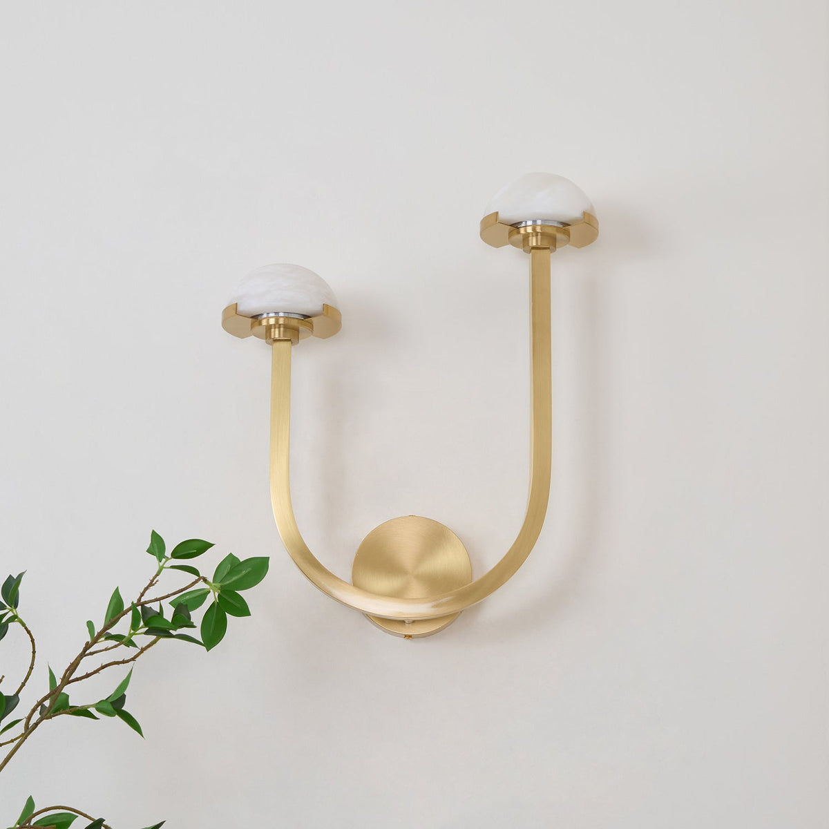 Vitalira Double Alabaster Wall Light