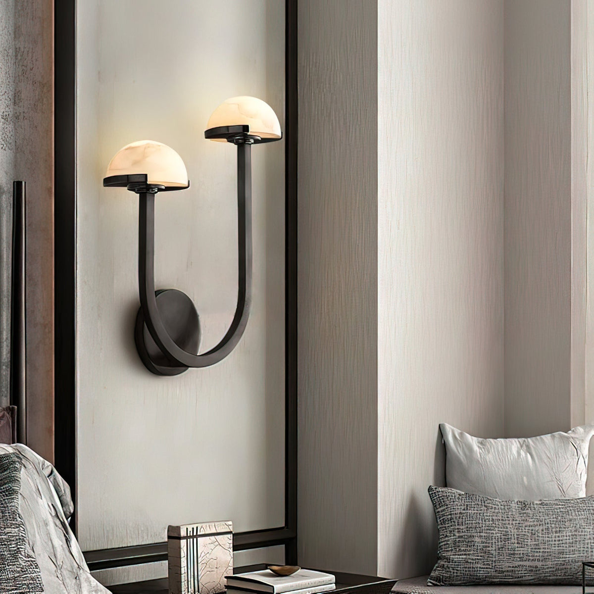 Vitalira Double Alabaster Wall Light
