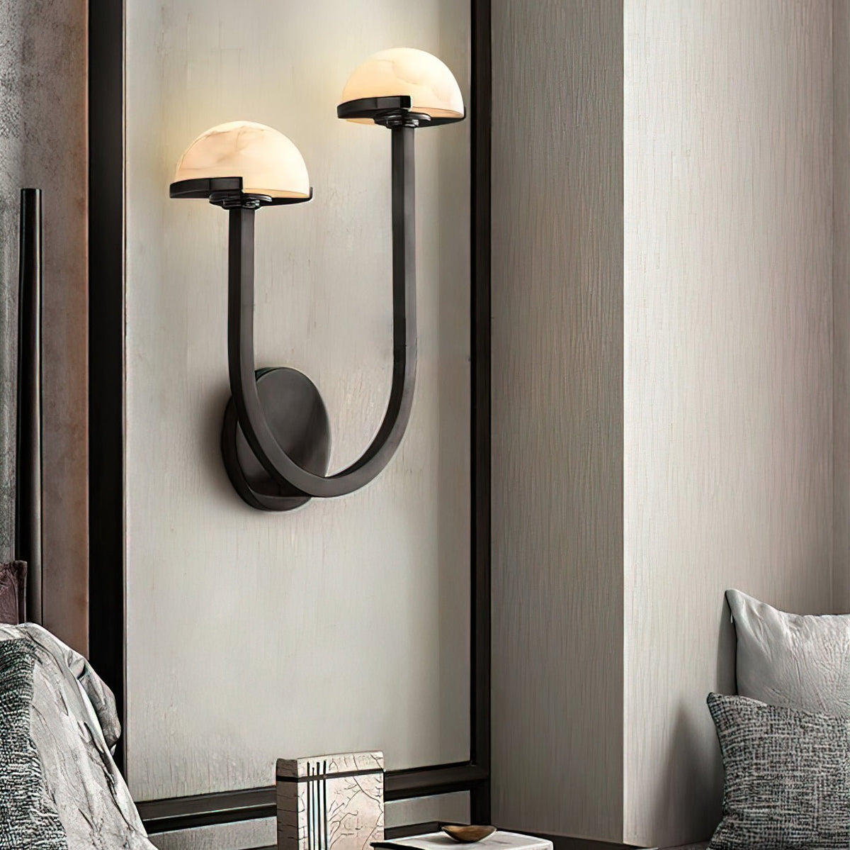 Vitalira Double Alabaster Wall Light