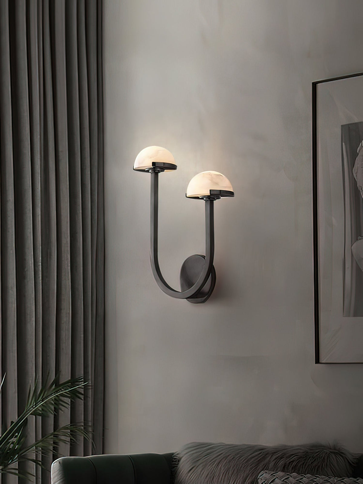 Vitalira Double Alabaster Wall Light