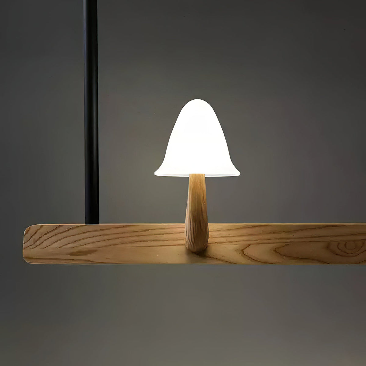 Aldalira Chandelier Mushroom Wooden Minimalist Modern