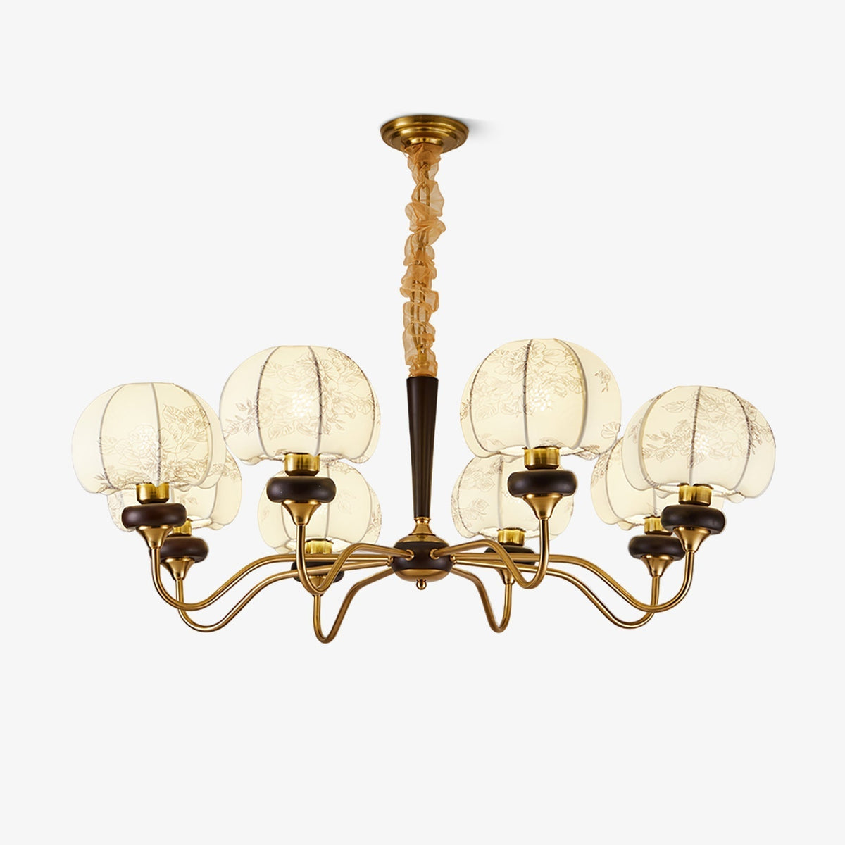 Orchid Vintage Fabric Chandelier