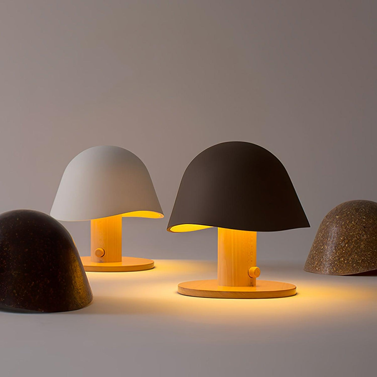 Wond Resin Wood Table Lamp