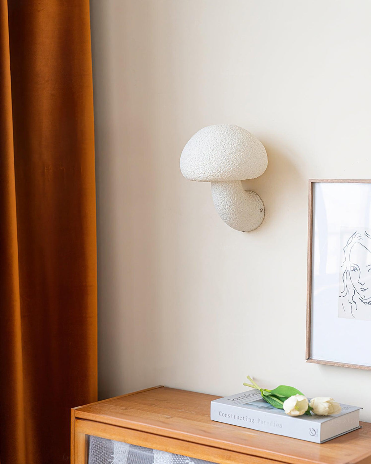 Mior Individual Creativity Mushroom Resin Wall Lamp