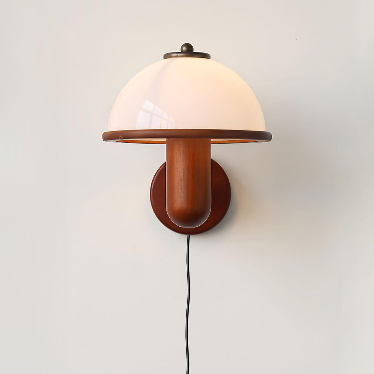 Elvarira Wall Lamp Mushroom Wood
