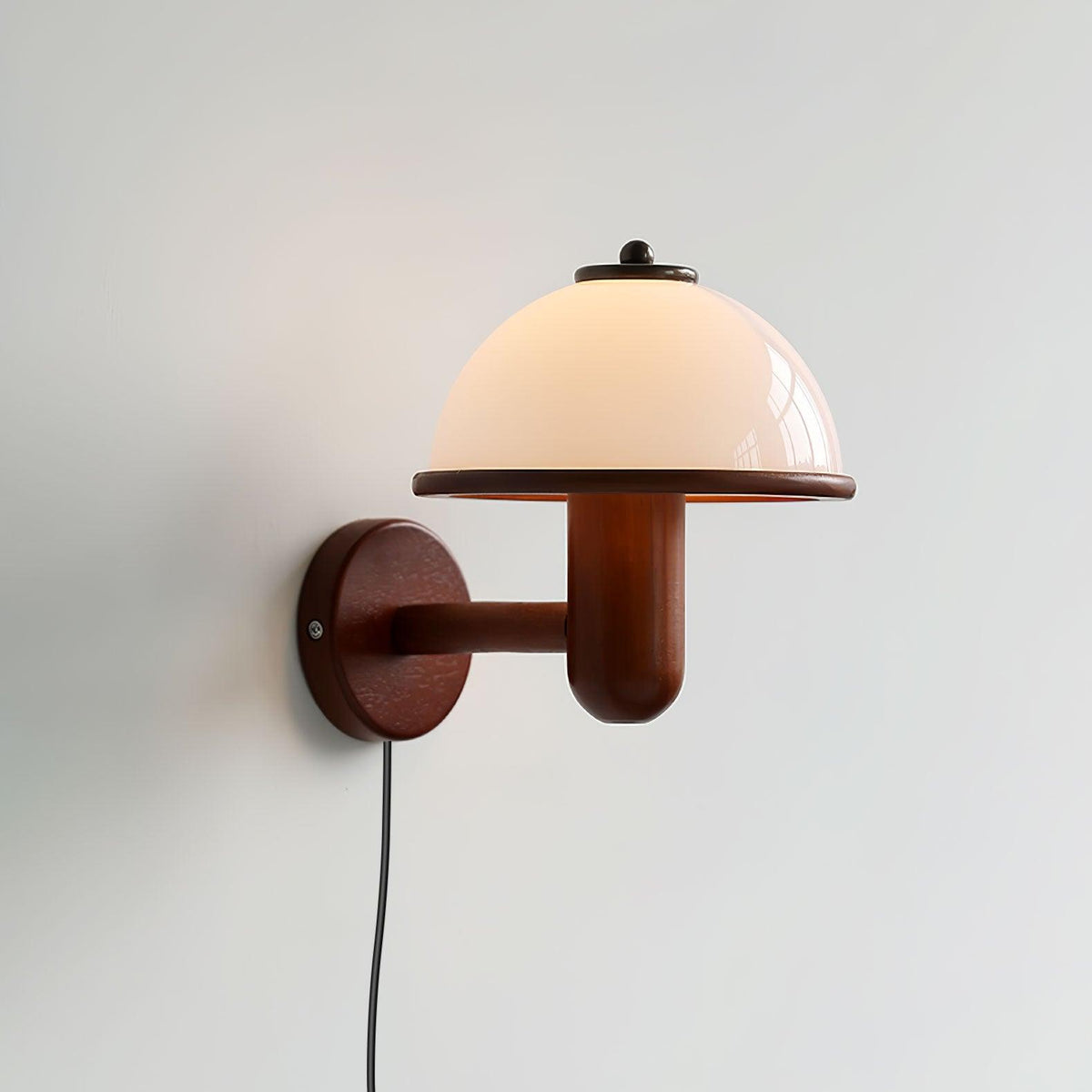 Elvarira Wall Lamp Mushroom Wood