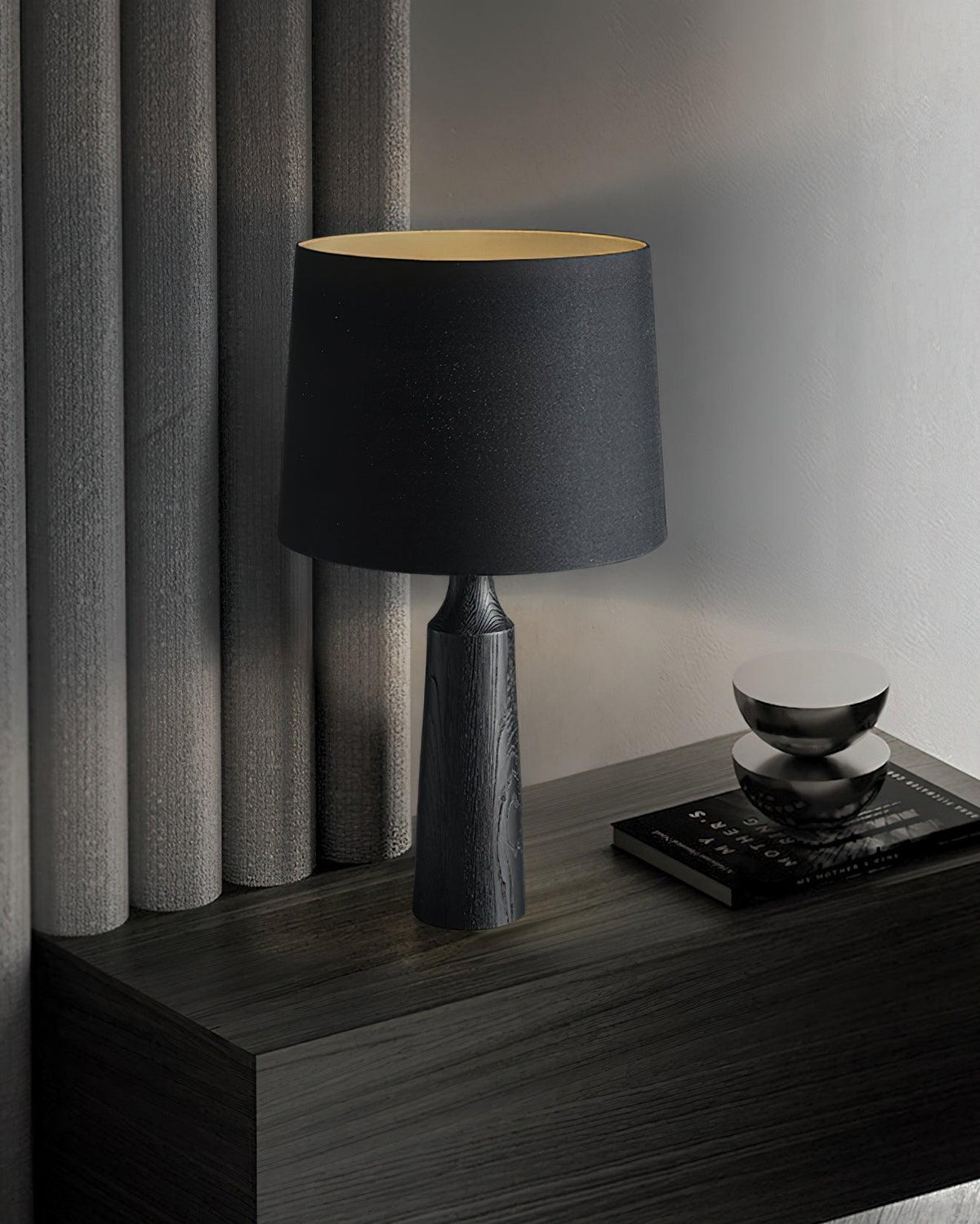 Harry Contemporary Wood Table Lamp