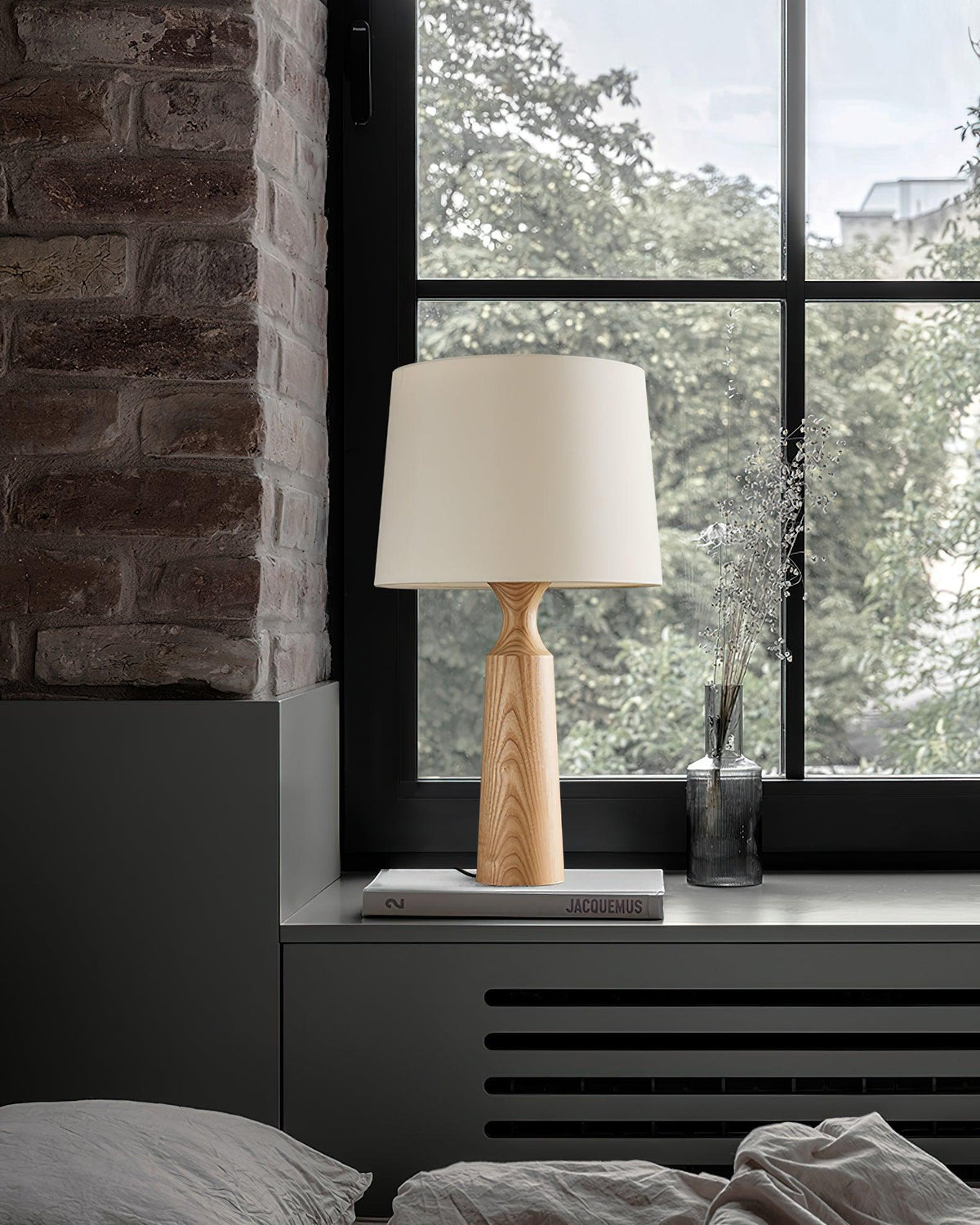 Harry Contemporary Wood Table Lamp