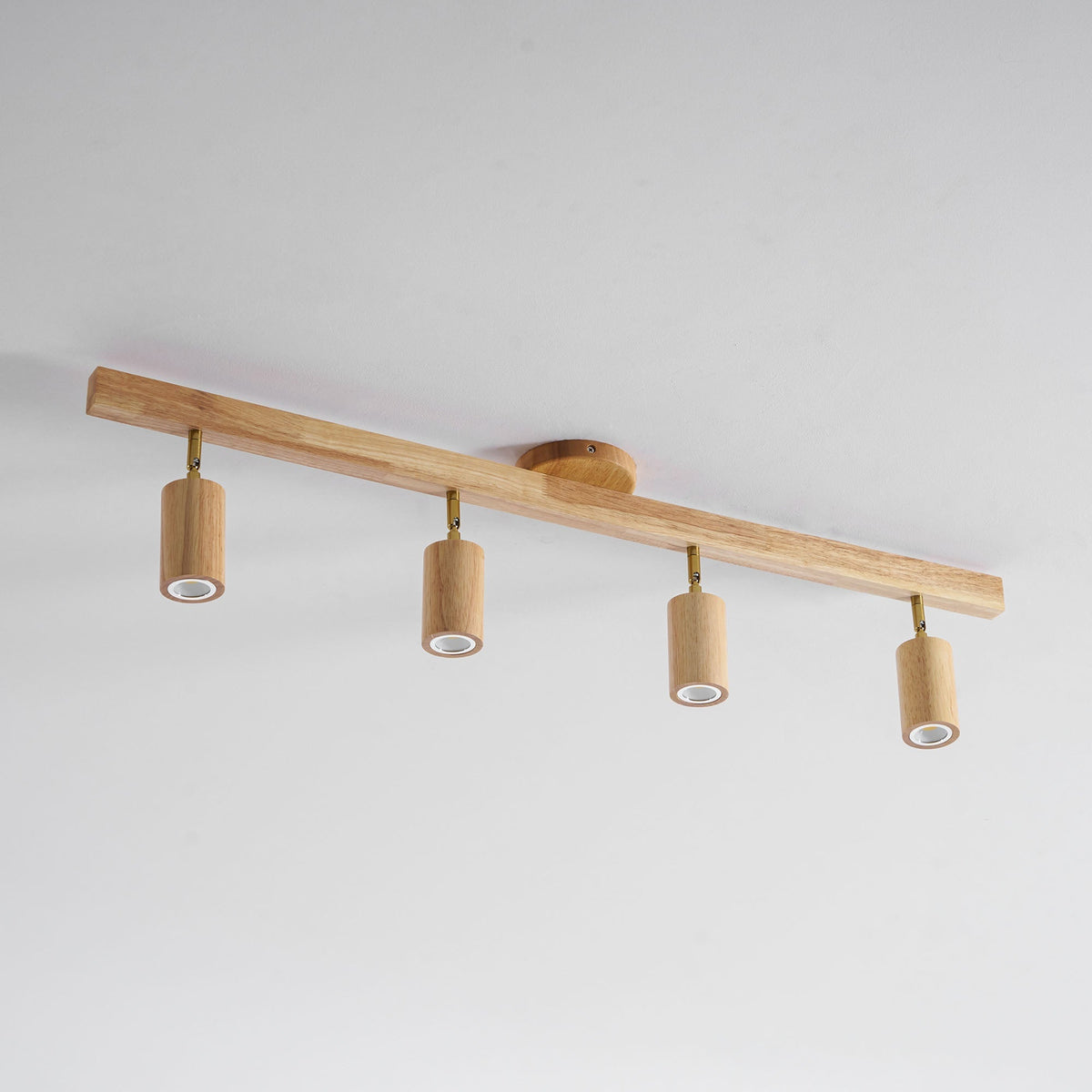 Dako Wood Beam Spotlight Flush Mount Ceiling Light