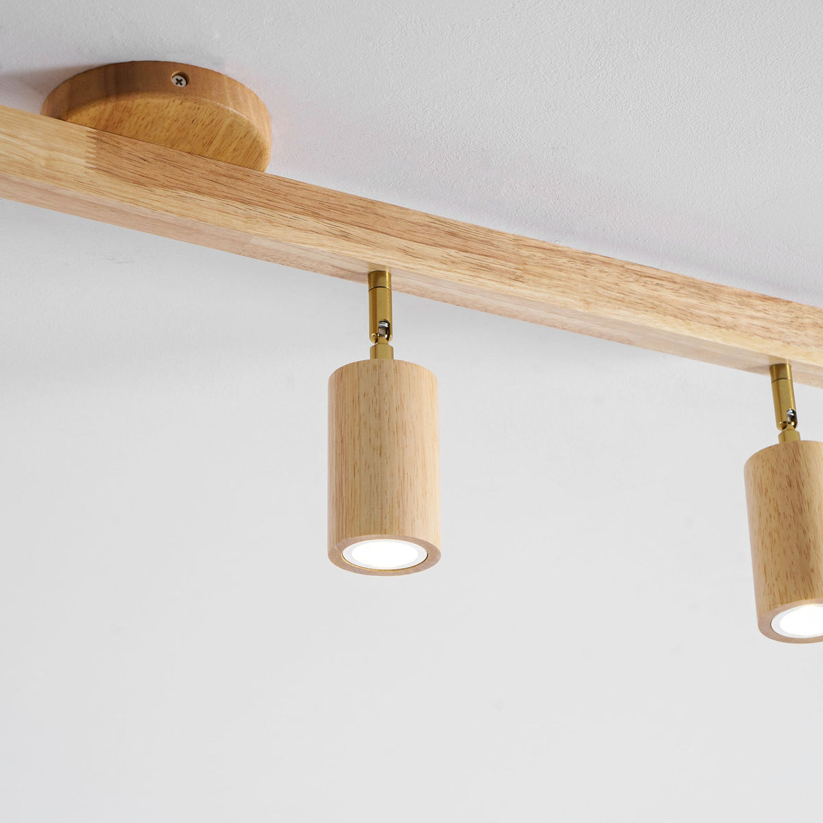 Dako Wood Beam Spotlight Flush Mount Ceiling Light