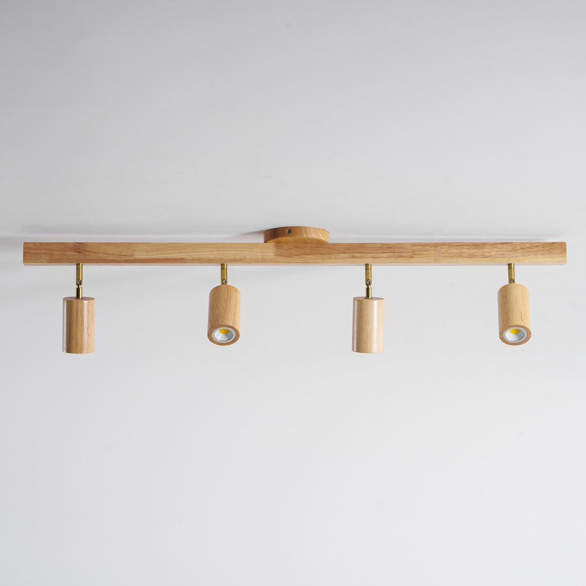 Dako Wood Beam Spotlight Flush Mount Ceiling Light