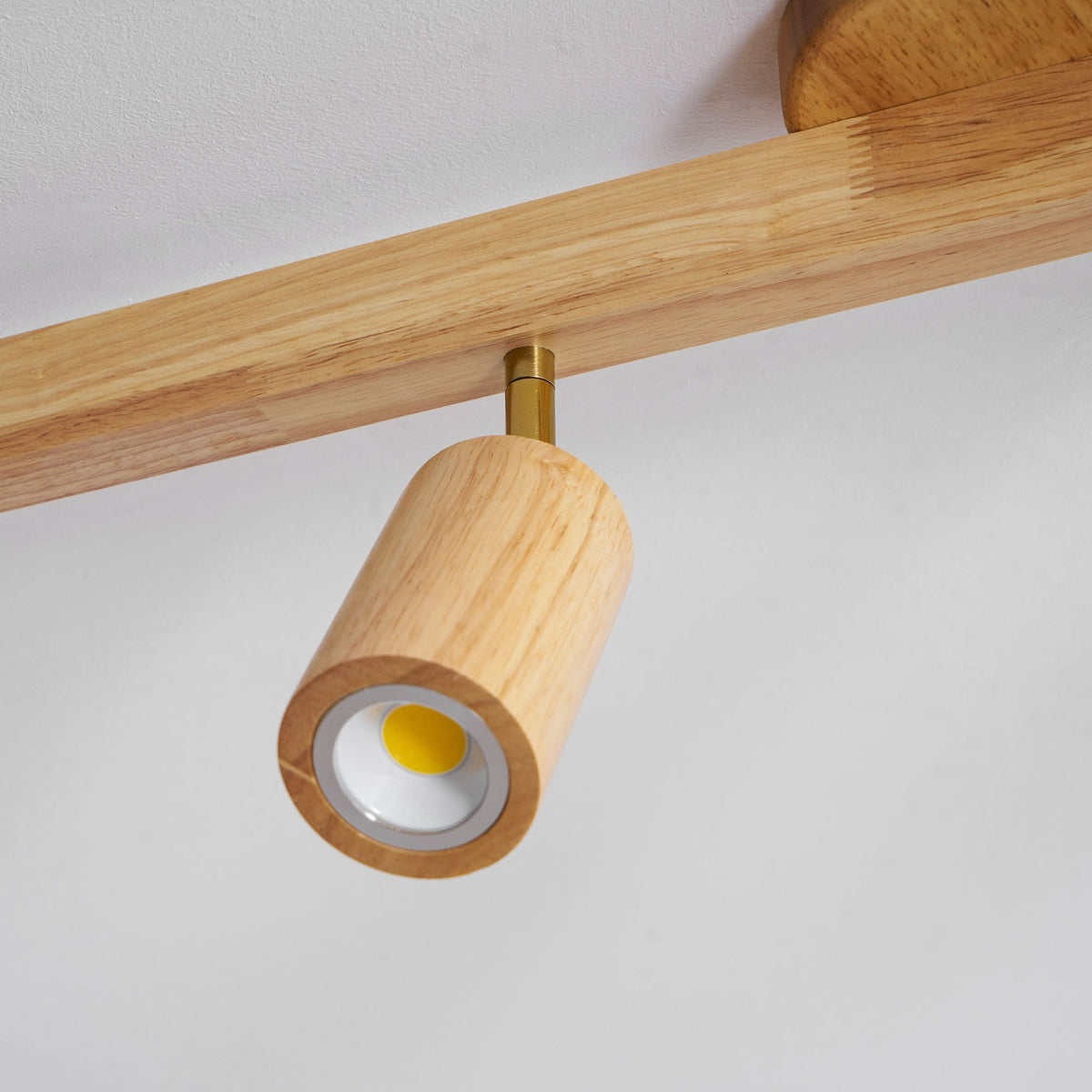 Dako Wood Beam Spotlight Flush Mount Ceiling Light