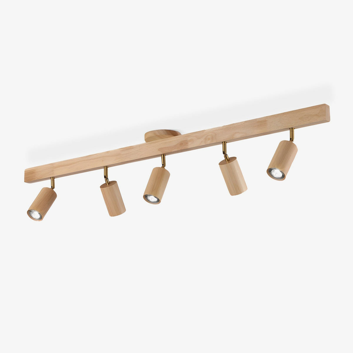 Dako Wood Beam Spotlight Flush Mount Ceiling Light