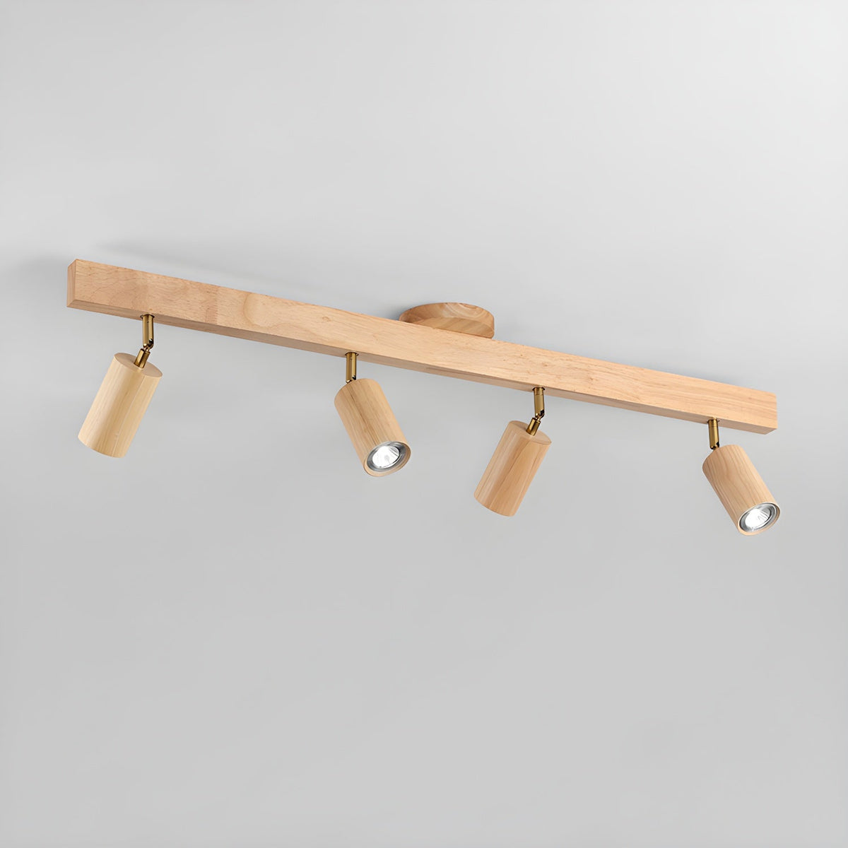 Dako Wood Beam Spotlight Flush Mount Ceiling Light