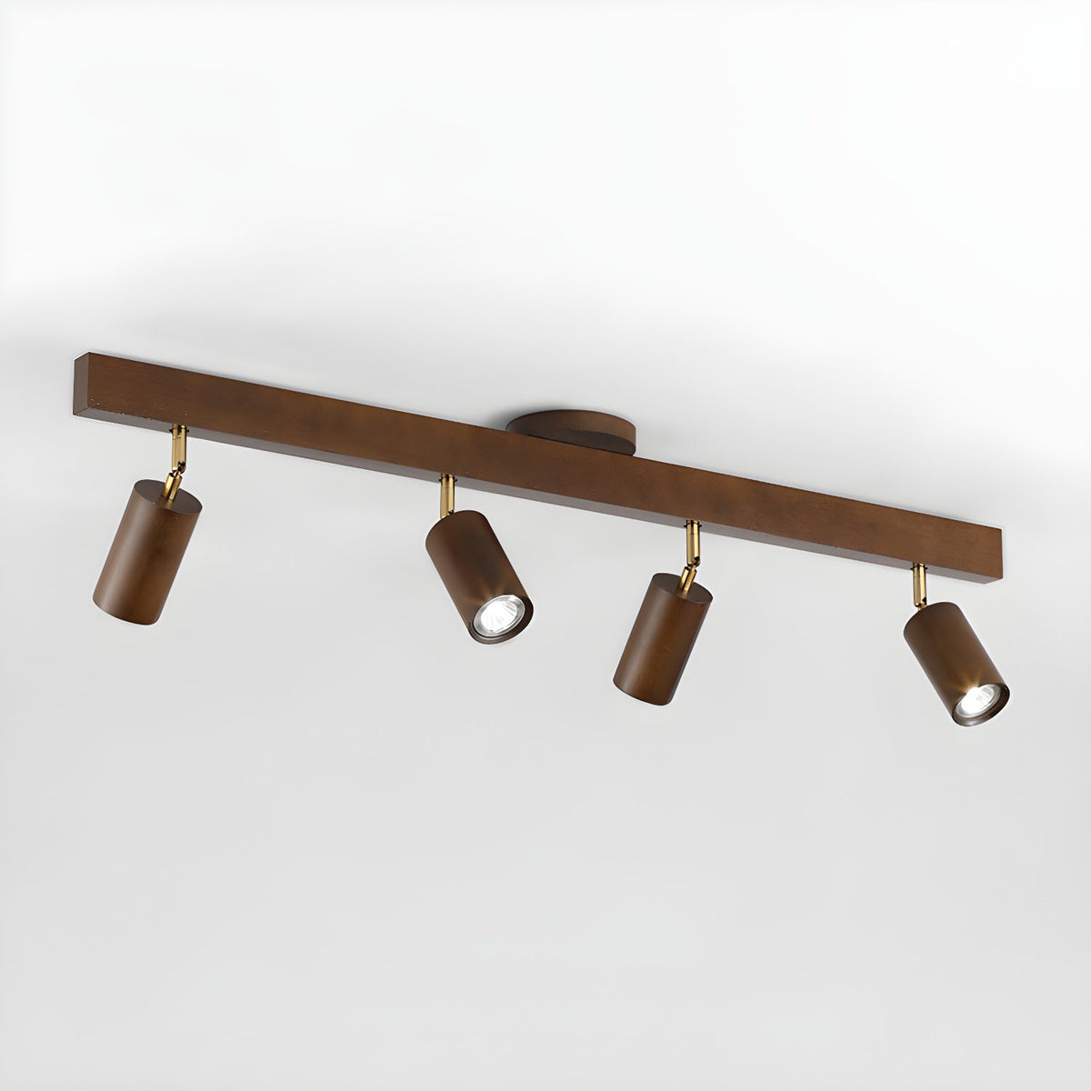 Dako Wood Beam Spotlight Flush Mount Ceiling Light