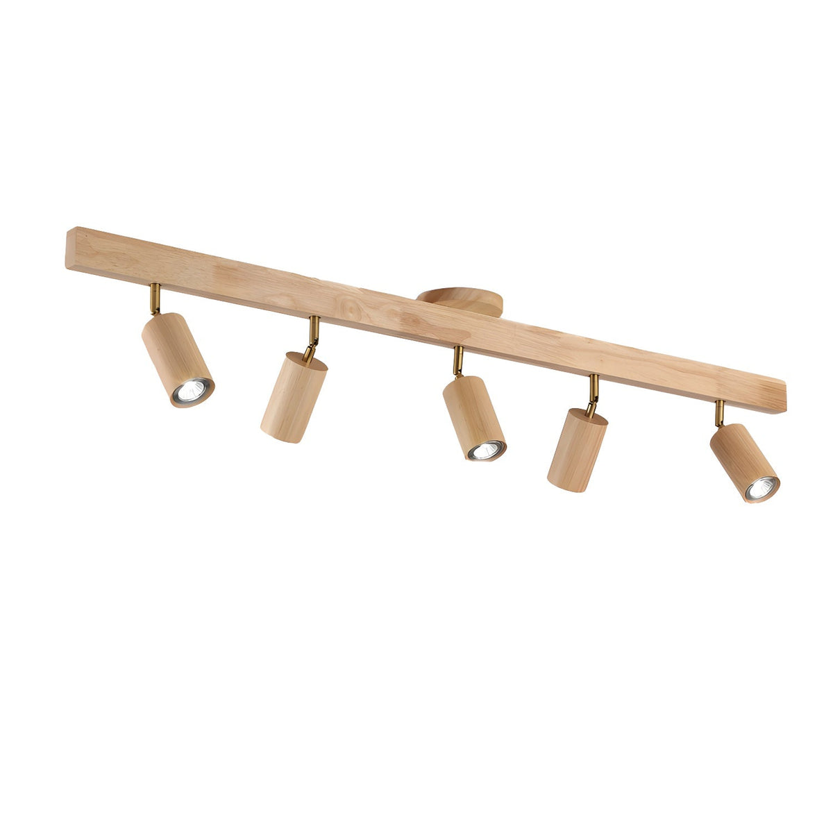 Dako Wood Beam Spotlight Flush Mount Ceiling Light