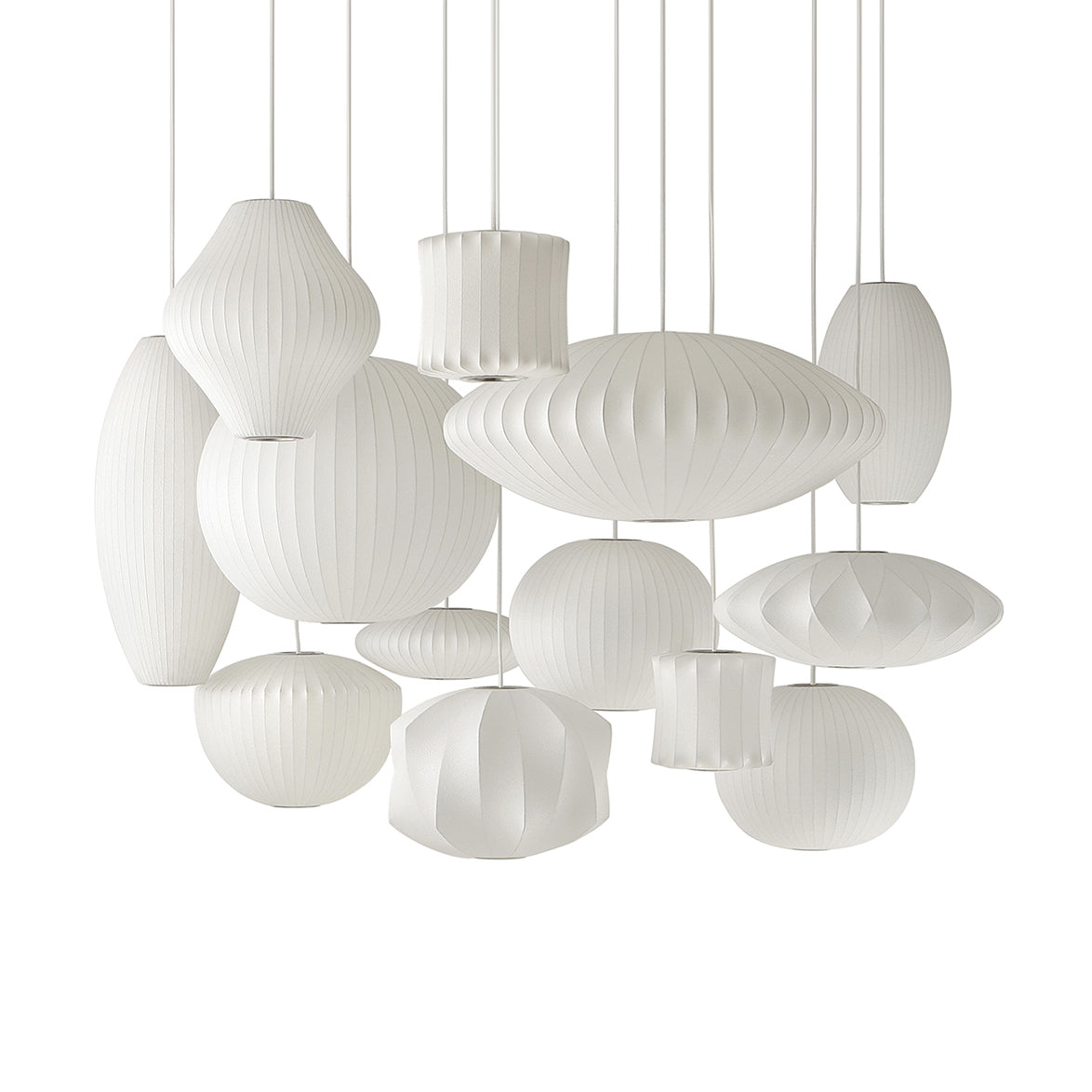 Nebula Bubble Mulberry Silk Pendant Lamp